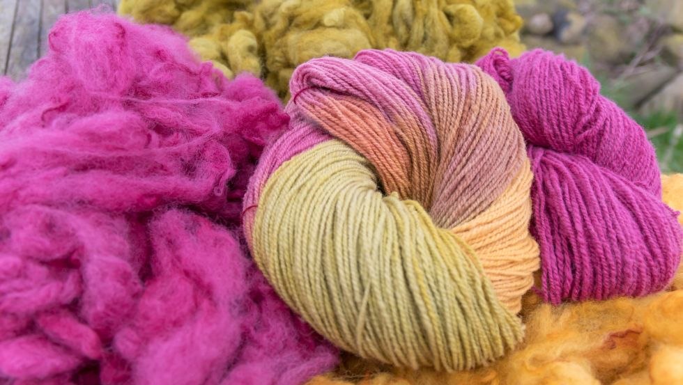 Linen sheep, hand spun and natural dyed, © Andrea Eisenbarth