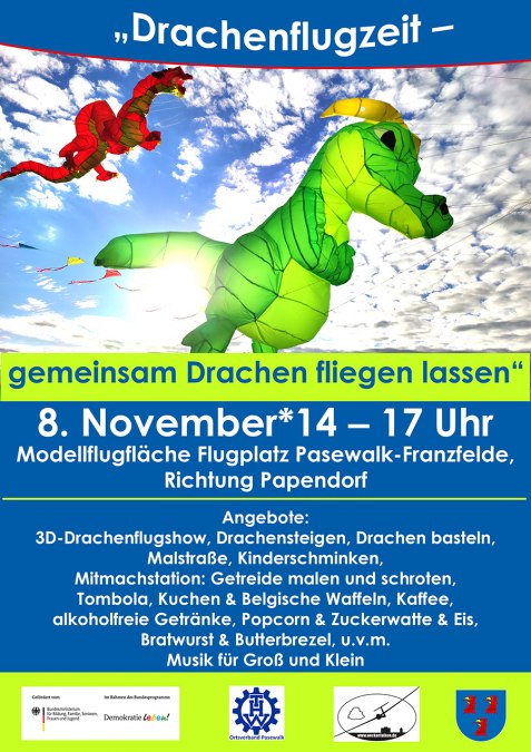 Kite flying time, © Stadt Pasewalk