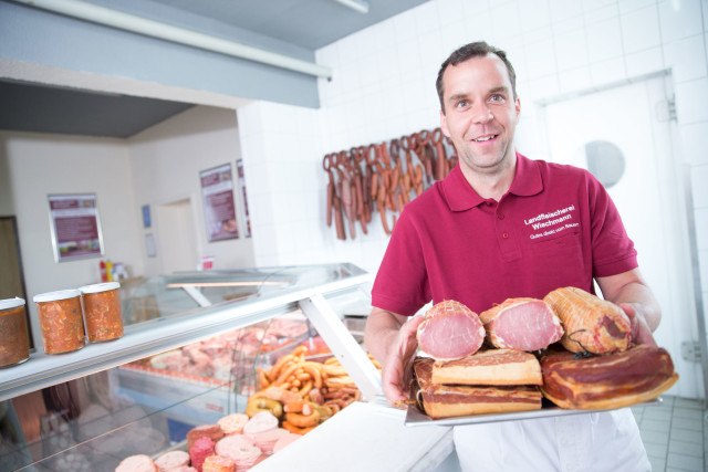 In de winkel ..., © Landfleischerei Wiechmann GbR