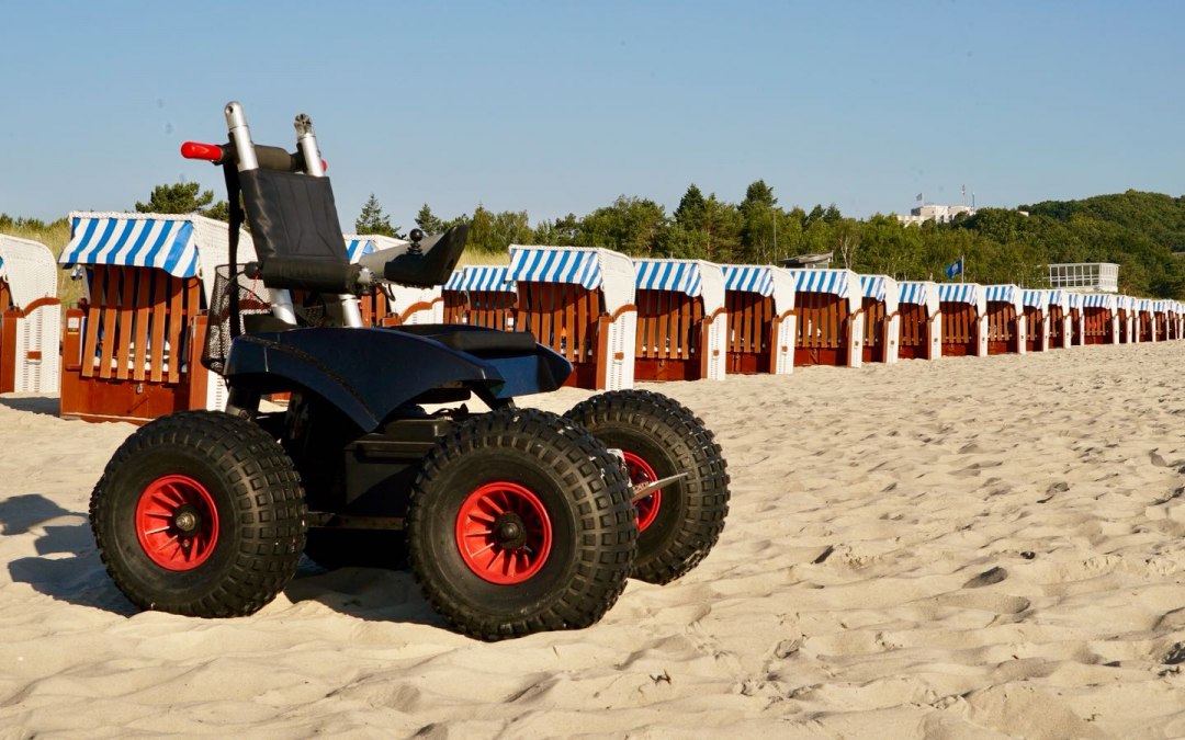 With the Cadweazle everyone can be mobile on the beach of Baabe., © Totti´s Strandkorbvermietung
