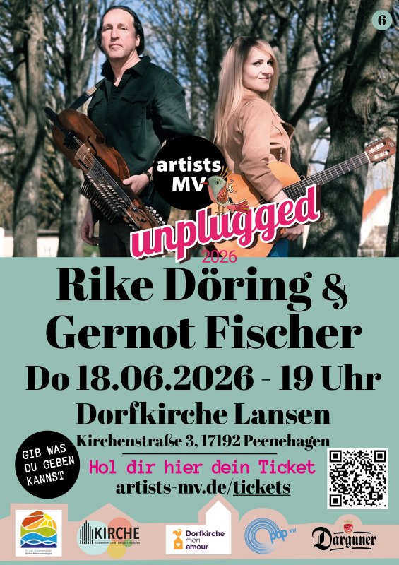 Rike Döring en Gernot Fischer spelen voor het eerst samen een concert. // © artists MV Rike Döring en Gernot Fischer spelen voor het eerst samen een concert. // © artists MV