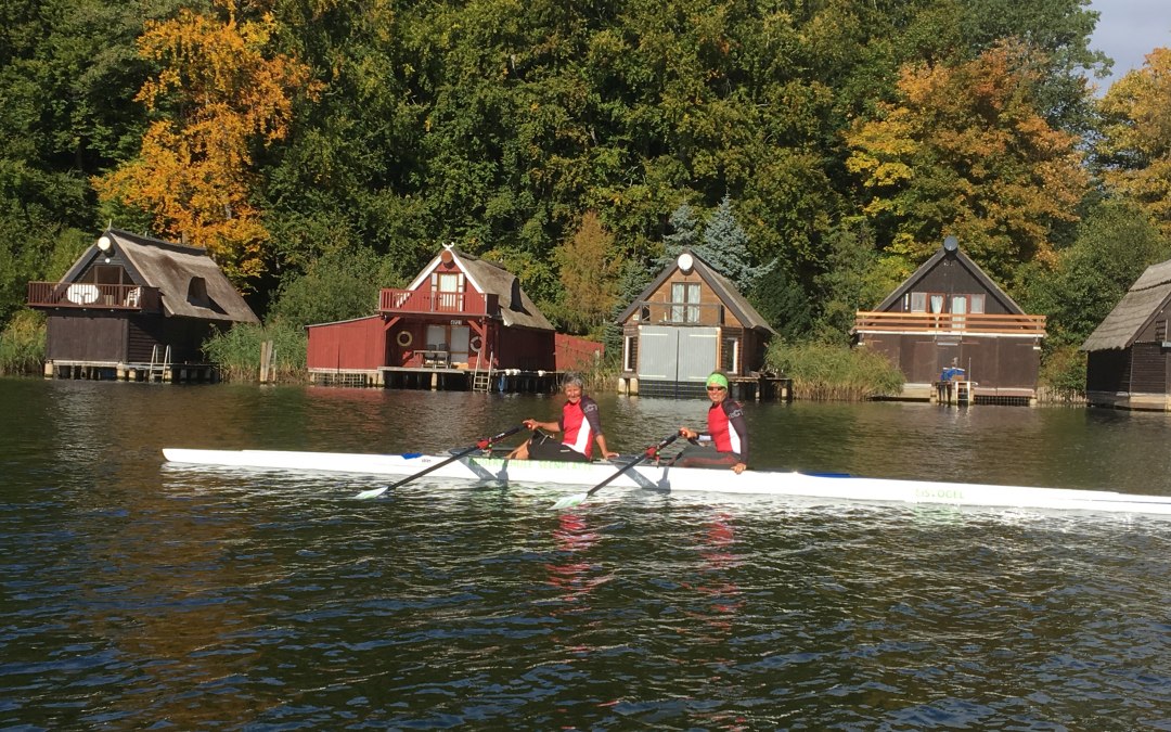 Pauze in het meer van Petersdorf, © Ruderschule Seenplatte GbR