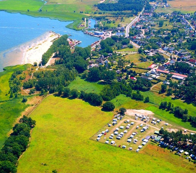 Camping Waldcamp Freest luchtfoto // &copy; Campingplatz Waldcamp Freest