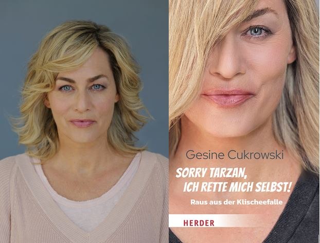 Gesine Cukrowski: "Sorry Tarzan, I'll save myself!", © © Mirjam Knickriem, Herder-Verlag Gesine Cukrowski: "Sorry Tarzan, I'll save myself!", © © Mirjam Knickriem, Herder-Verlag