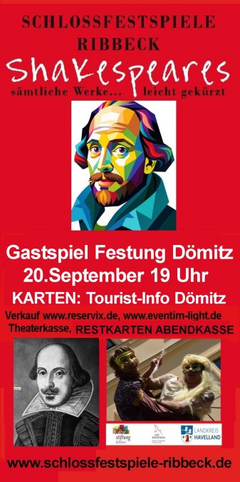 flyer-Shakespeare, © Schlossfestspiele Ribbeck