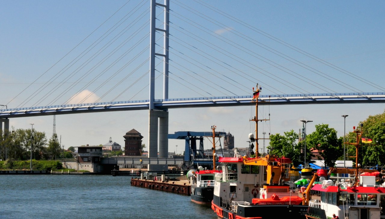 Stralsund en zijn 2 bruggen, &copy; Tourismuszentrale R&uuml;gen