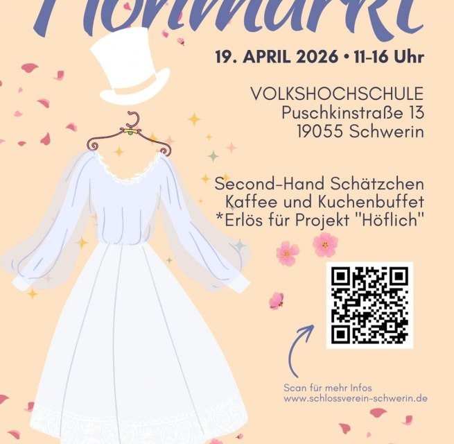Flyer Charity Flea Market // &copy; Freunde des Schweriner Schlosses e.V