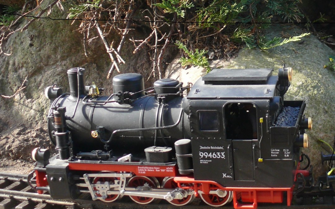 Garden railroad under construction, interested helpers wanted, © Peter Ramsch