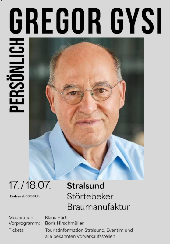 © https://www.eventim.de/eventseries/gregor-gysi-persoenlich-interview-4015111/ © https://www.eventim.de/eventseries/gregor-gysi-persoenlich-interview-4015111/