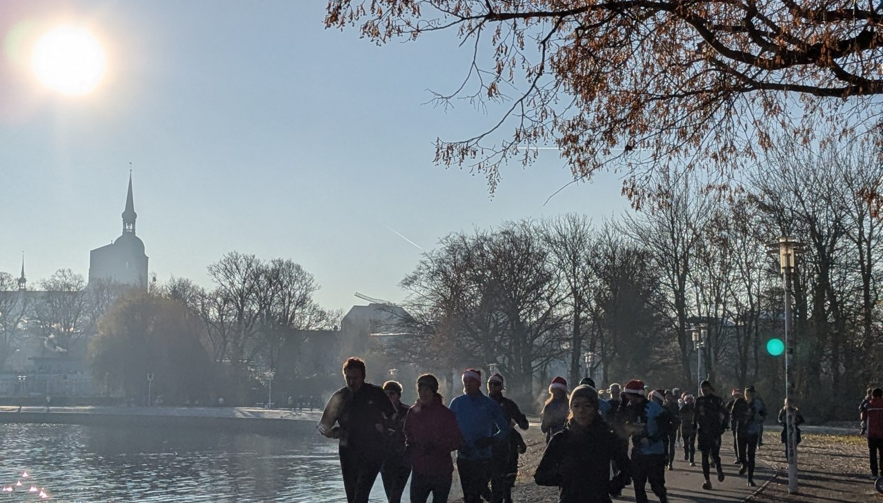 Biegacze na brzegu cieśniny Sund, © Petra Verhoeven