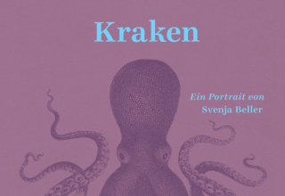 Een getekende octopus op een donkerroze achtergrond, &copy; Svenja Beller