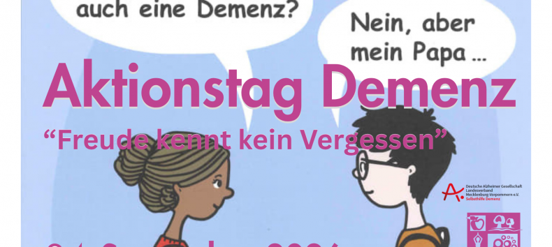 Ausschnitt des Plakates Aktionstag Demenz // © Deutsche Alzheimer Gesellschaft e. V. Ausschnitt des Plakates Aktionstag Demenz // © Deutsche Alzheimer Gesellschaft e. V.