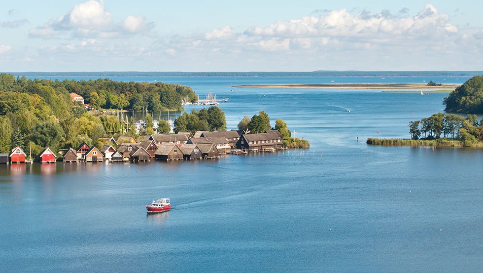 Uitzicht op de Müritz vanaf de kerktoren in Röbel/Müritz, © Christin Drühl