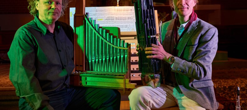 Volker Jaekel (Orgel) und Gert Anklam (Saxophone und Sheng) // &copy; Tivadar Nemesi