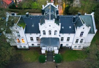 Kasteel Kaeselow vanuit de lucht, © vollvincent