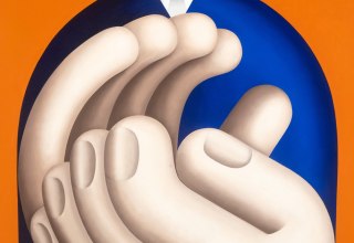 Hans Ticha: Klatscher (1), 1982, oil on canvas, 80 x 60 cm, Deutsches Historisches Museum, &copy; Hans Ticha, VG Bild-Kunst, Bonn 2025, &copy; VG Bild-Kunst, Bonn 2025