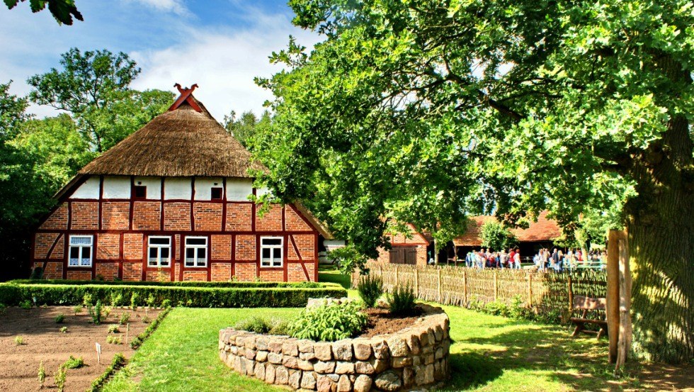 De historische Pingelhof in Alt Damerow, © Willy Voss De historische Pingelhof in Alt Damerow, © Willy Voss