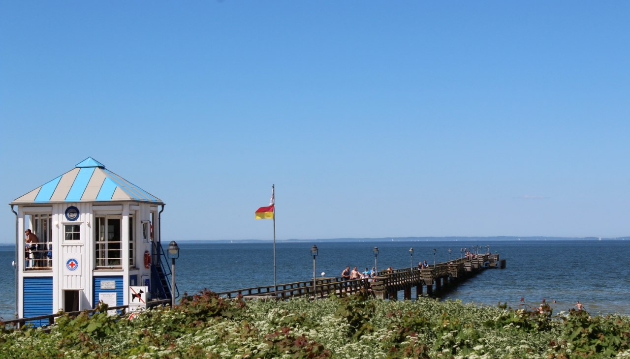 Het herkenningspunt van de kustplaats Lubmin - de pier, © TVV-Wiegert