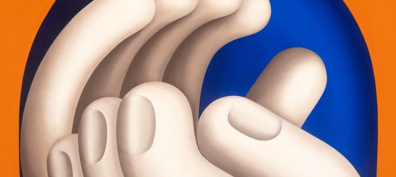 Hans Ticha: Klatscher (1), 1982, olieverf op doek, 80 x 60 cm, Deutsches Historisches Museum, &copy; Hans Ticha, VG Bild-Kunst, Bonn 2025, &copy; VG Bild-Kunst, Bonn 2025