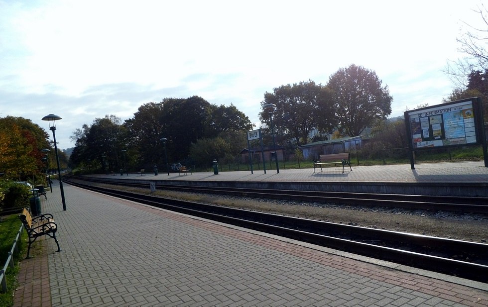 Kleinbahnhof Binz - Perron -, © Tourismuszentrale Rügen