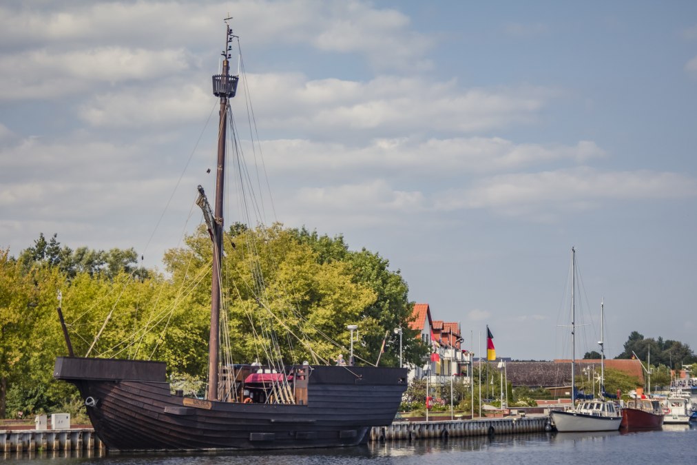 "Ucra" w porcie nadmorskiego kurortu Ueckermünde, © tvv/Philipp Schulz