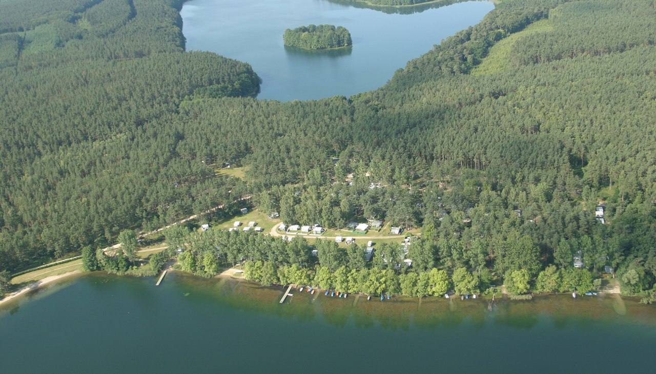 Aerial view of the campsite, © Hans Döhring