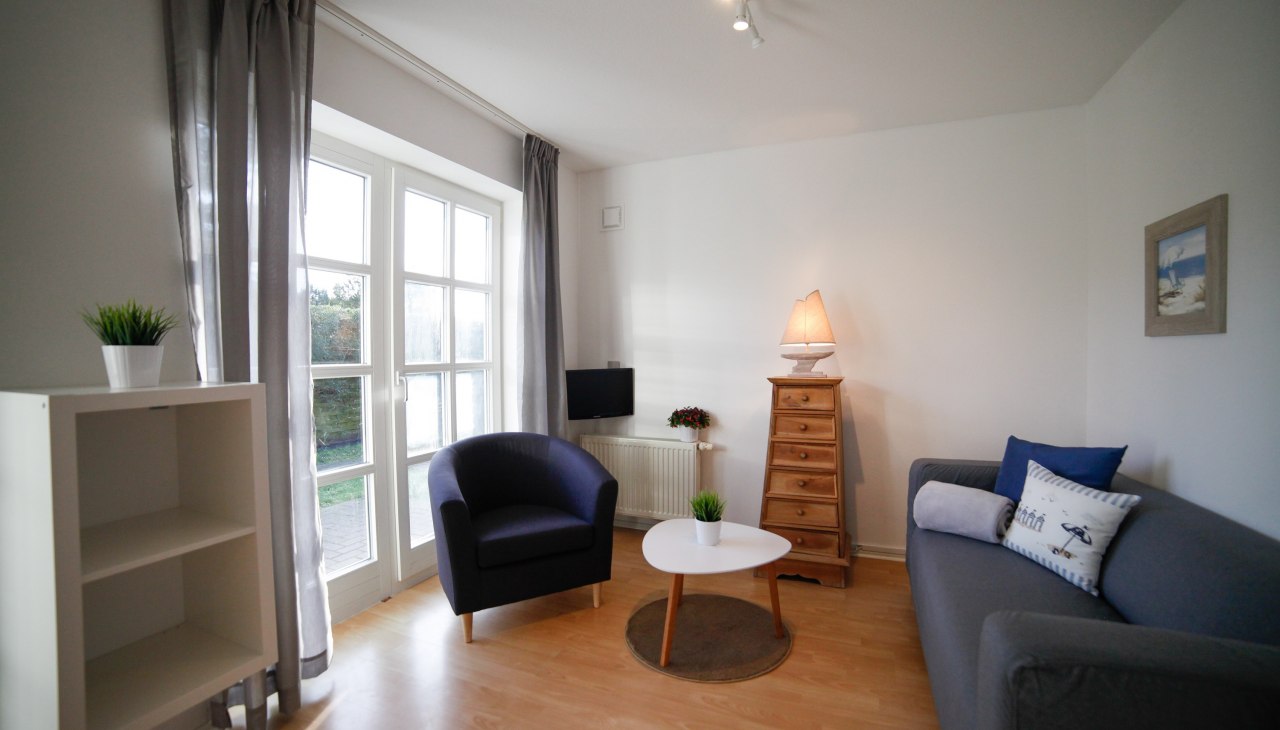 Kapitein Pahlen vakantiecomplex - Terras plat woongedeelte, &copy; Captain Pahlen Ferienanlage