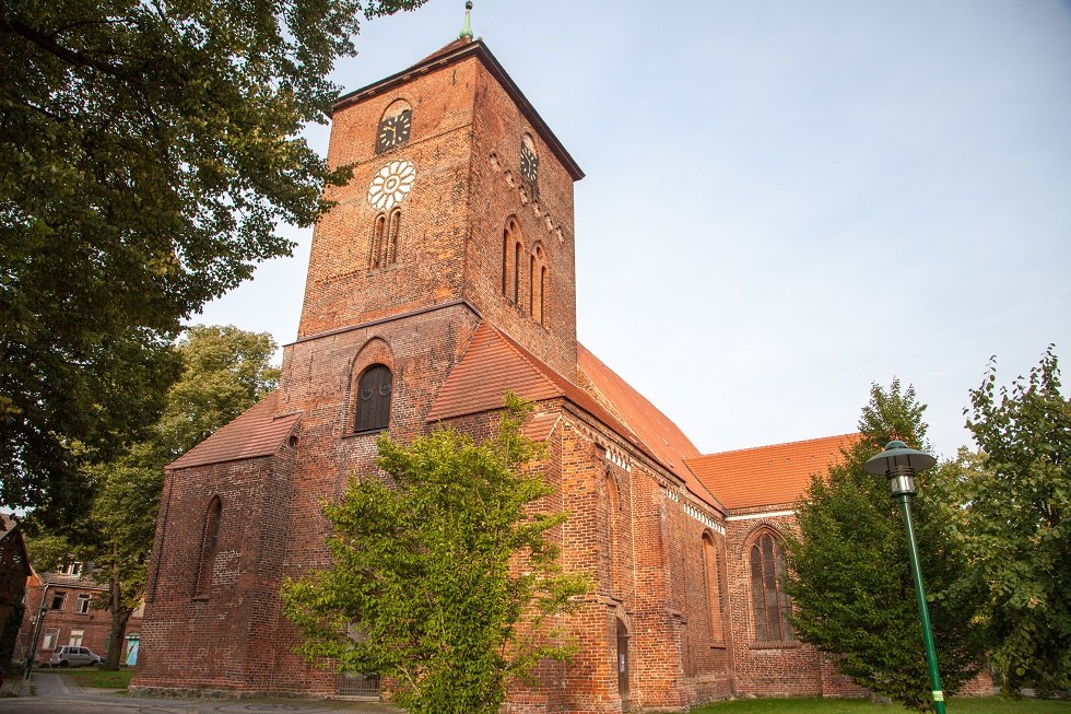 De stadskerk van Grevesmühlen is door de eeuwen heen steeds weer verbouwd. // © Frank Burger De stadskerk van Grevesmühlen is door de eeuwen heen steeds weer verbouwd. // © Frank Burger