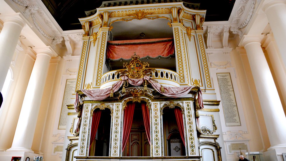 Galeria kościoła miejskiego Ludwigslust dla wysokich władców, © Tourismusverband Mecklenburg-Schwerin