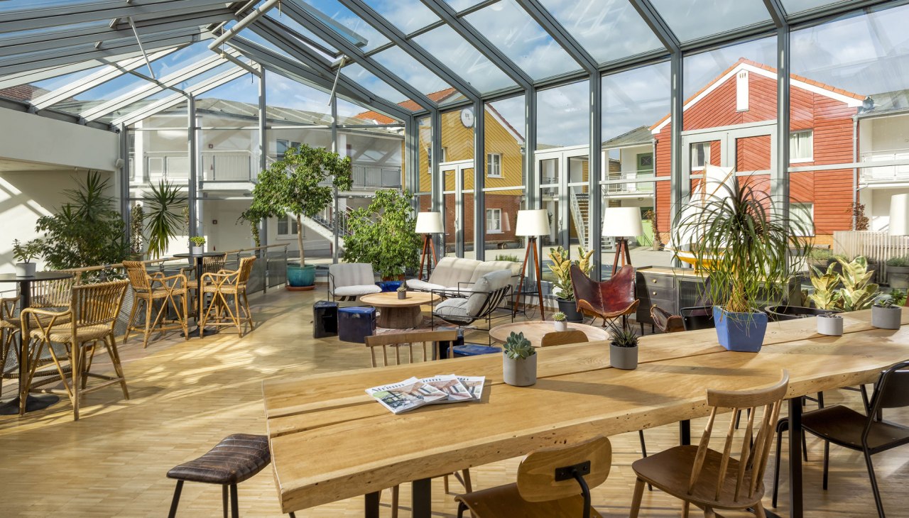 Lobby w Precise Resort Marina Wolfsbruch, © Precise Resort Marina Wolfsbruch