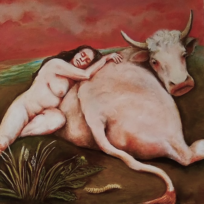 zu 4. Cornelia Kestner, Die kleine Pause, 2023, Öl auf Leinwand, © Cornelia Kestner