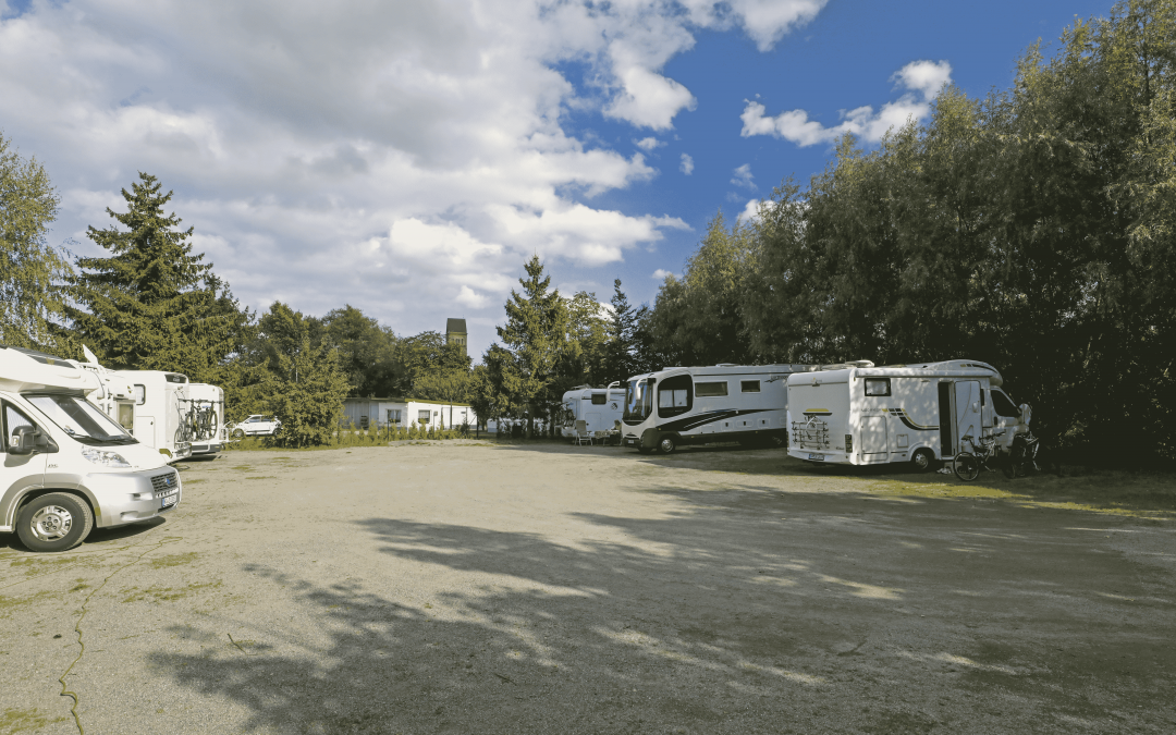 Caravans on the pitch, © TMV/Gohlke