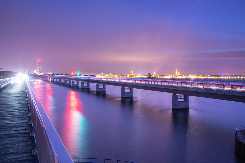 Hafen-Stralsund-bei-Nacht, © Weiße Flotte GmbH