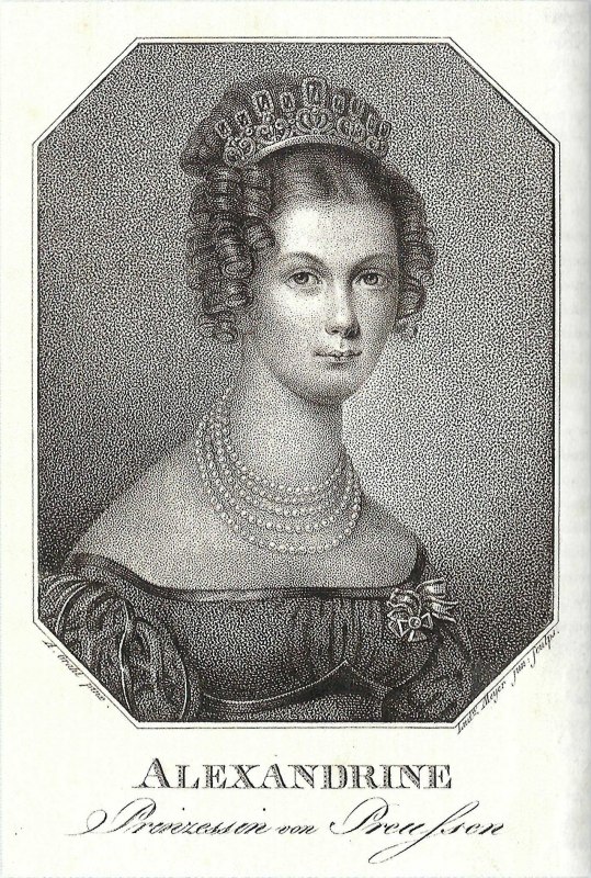 Lithograph of the young Princess Alexandrine // © LAMV, 13.1-3, XXII. Gen. Mecklenburg-Schwerin, Alexandrine Nr. 7 Lithograph of the young Princess Alexandrine // © LAMV, 13.1-3, XXII. Gen. Mecklenburg-Schwerin, Alexandrine Nr. 7