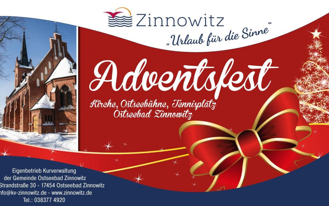 Zinnowitz adventsfeest, © Adventsmarkt Usedom Zinnowitz Ostsee