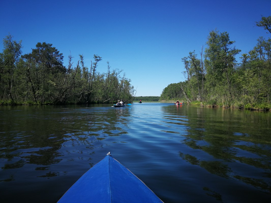 Paddling on the R&auml;tzsee, &copy; FKK Camping am R&auml;tzsee