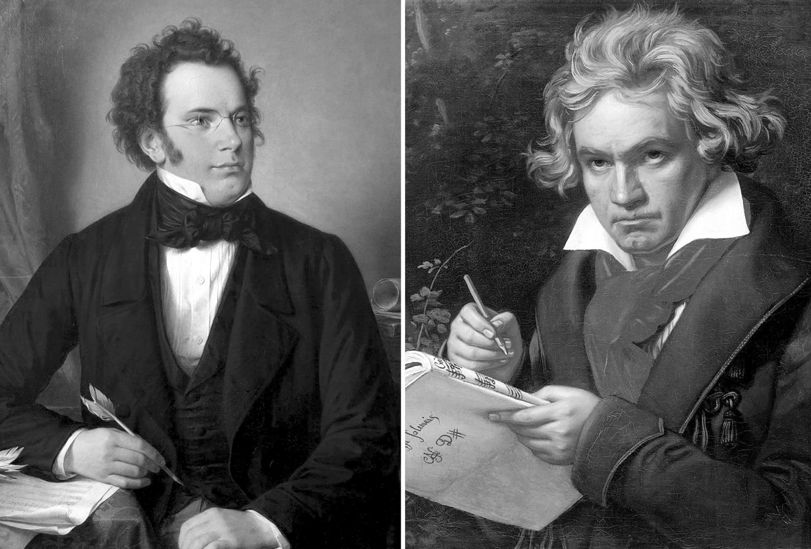 Franz Schubert, Ludwig van Beethoven // © commons-wikimedia.org Franz Schubert, Ludwig van Beethoven // © commons-wikimedia.org