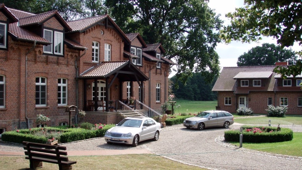 Aankomst op ons landgoed // &copy; Gut Settin am See