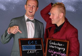 De goochelaars Dr. Horst Schilling en Jan Phillip Lehmker // &copy; Sina Lehmker