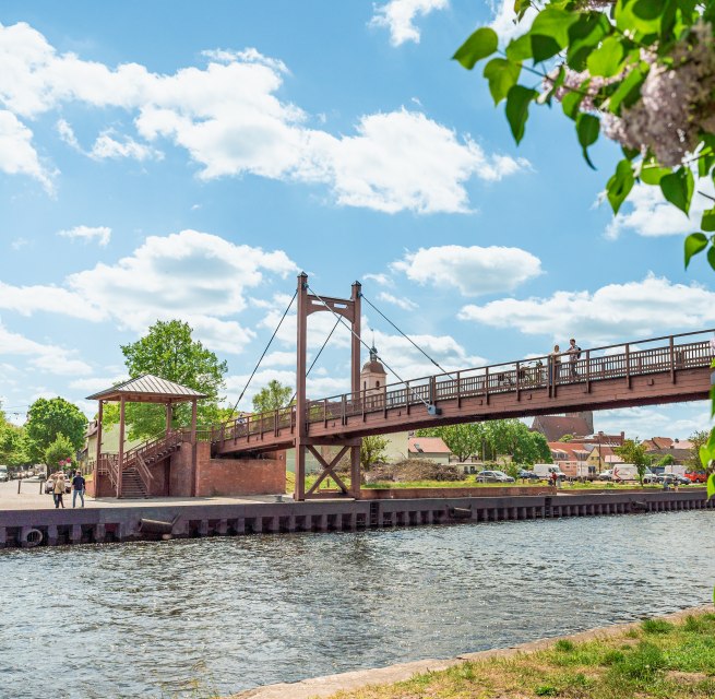 As a gateway to the Peene Valley - is a stop on the bike path, © MV-T/Tiemann As a gateway to the Peene Valley - is a stop on the bike path, © MV-T/Tiemann