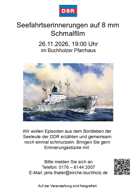Invitation til arrangementet // © Förderverein zur Erhaltung der Dorfkirche Buchholz e. V. Invitation til arrangementet // © Förderverein zur Erhaltung der Dorfkirche Buchholz e. V.