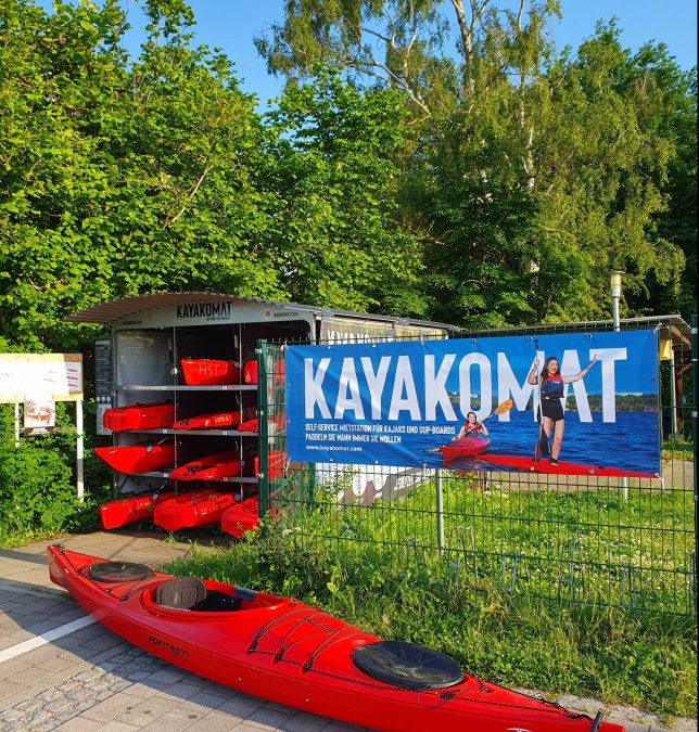 Kajakomat Greifswald ulica portowa 56, © Steffen Wiese