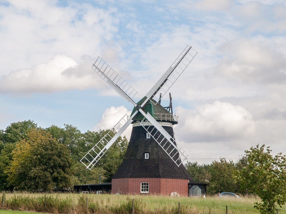 de idyllisch gelegen molen van Nantrow // &copy; Frank Burger