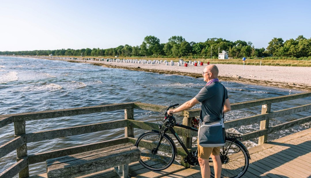 Panorama tankt bij op de pier van Boltenhagen., © TMV/Tiemann