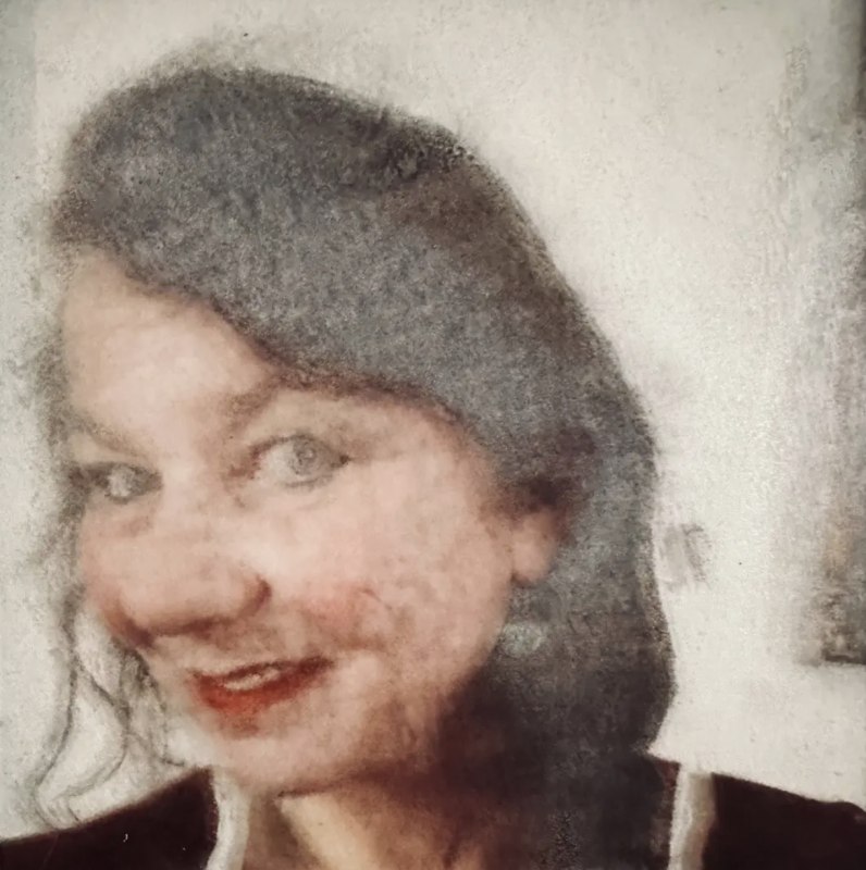 2023, Unikalny ręcznie malowany obraz na szkle, 13 x 18 cm // &copy; Transparente WELTEN-Daniela MELZIG&reg;