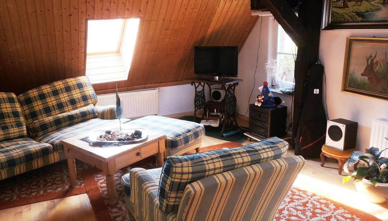 Fireplace room vacation apartment, © M. Retzlaff