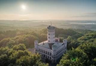 Domek myśliwski Granitz z lotu ptaka, © SSGK MV / Funkhaus Creative