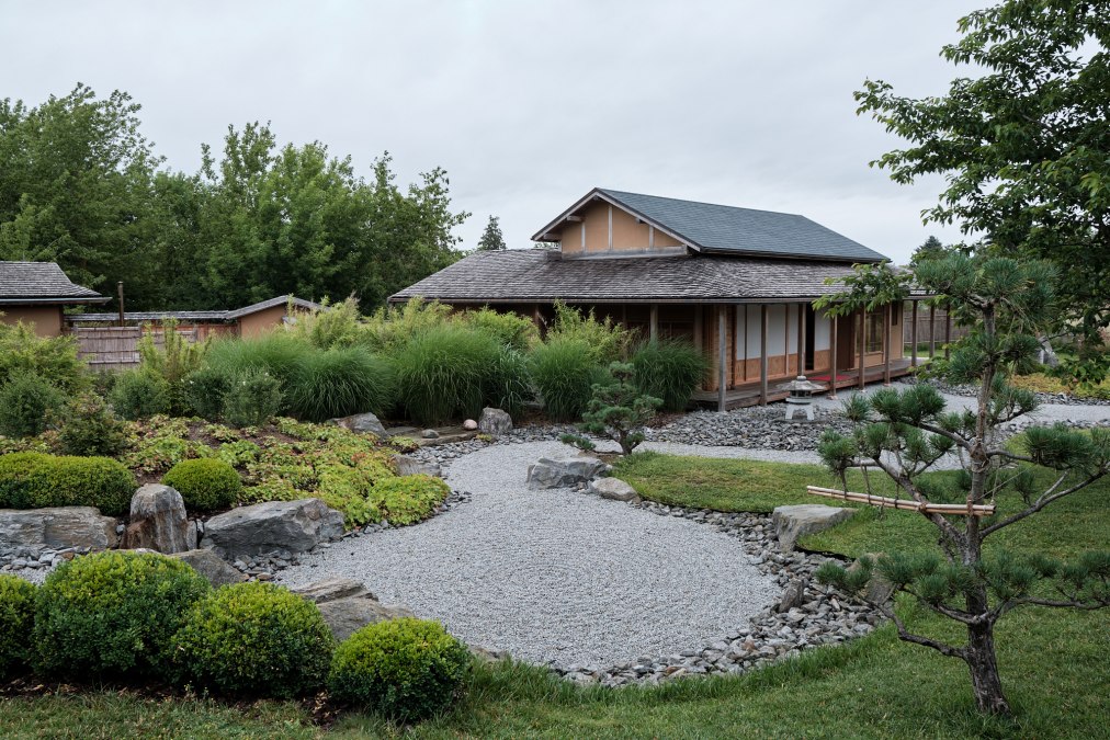 Het woon- en theehuis in de Japanse tuin, © W. Keiss
