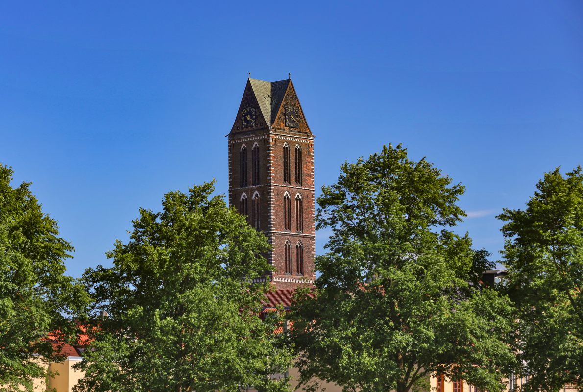 St. Mary's Church Tower Wismar, &copy; TMV/Gohlke