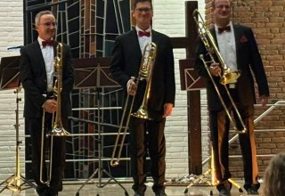 Blechbl&auml;sertrio: Alex Niebet, Sylvio P&auml;tzold, Johannes Meures, Posaunen // &copy; Klingendes Gut